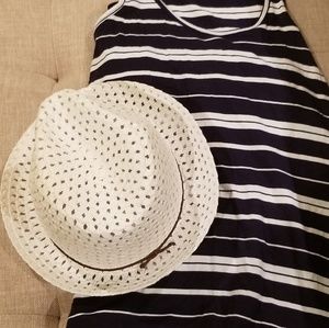 Navy and white Maxi dress